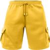 J. LOVNY Men's Comfy Fit Summer Drawstring Fleece Cargo SweatShorts M-7XL Yellow view 1