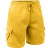 J. LOVNY Men's Comfy Fit Summer Drawstring Fleece Cargo SweatShorts M-7XL Yellow view 2