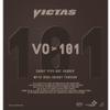 Victas VO > 101 Short Pips - Pips Out Table Tennis Rubber  Red 1.6mm view 1