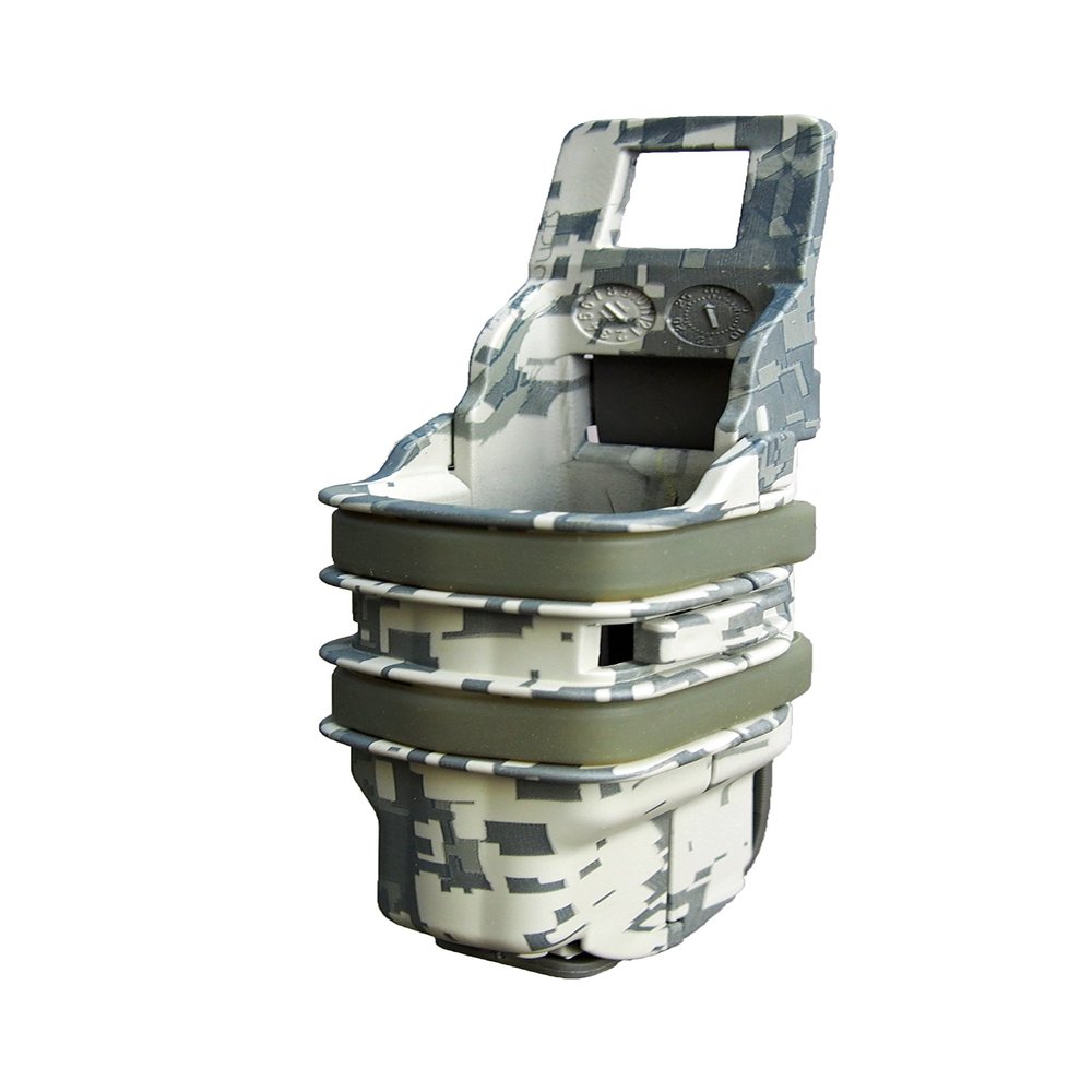 DLP Tactical Rigid Universal Pistol Magazine Pouch ACU Fits Glock 1911 Beretta S&W and More Polymer Mag Holder with Positive Retention MOLLE or Belt Mount Stackable Tactical Gear