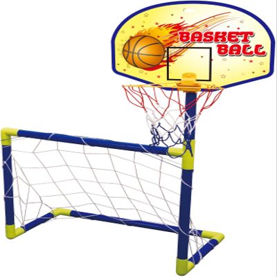 HAC HAC1393 Soccer & Basket Goal Set