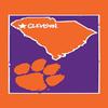 Magnolia Lane Collegiate Garden Flag (Clemson State) view 1
