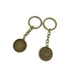 15 Pieces Fashion Jewelry Keyring Keychain Door Car Key Tag Ring Chain Supplier Supply Wholesale Bulk Lots W3CD5 Leo Cabochon Setting Base view 1