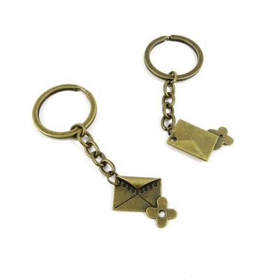 30 Pieces Fashion Jewelry Keyring Keychain Door Car Key Tag Ring Chain Supplier Supply Wholesale Bulk Lots C6FP8 Flower Letter