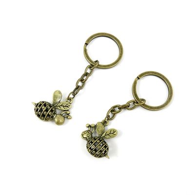 10 Pieces Fashion Jewelry Keyring Keychain Door Car Key Tag Ring Chain Supplier Supply Wholesale Bulk Lots B7NT4 Hollow Bee