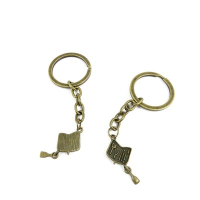4044 Charms 70 Pieces Fashion Jewelry Keyring Keychain Door Car Key Tag Ring Chain Z1DO1 Nail Manicure Toolkit
