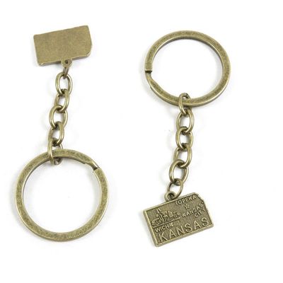 30 Pieces Fashion Jewelry Keyring Keychain Door Car Key Tag Ring Chain Supplier Supply Wholesale Bulk Lots N3QE9 Kansas Tag Signs