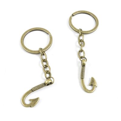 20 Pieces Fashion Jewelry Keyring Keychain Door Car Key Tag Ring Chain Supplier Supply Wholesale Bulk Lots B6GG7 Hope Hook