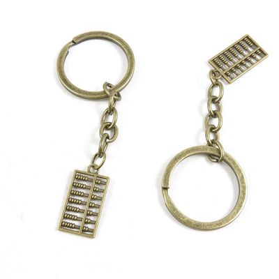 40 Pieces Fashion Jewelry Keyring Keychain Door Car Key Tag Ring Chain Supplier Supply Wholesale Bulk Lots D3MK7 Chinese Abacus
