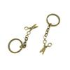 40 Pieces Fashion Jewelry Keyring Keychain Door Car Key Tag Ring Chain Supplier Supply Wholesale Bulk Lots O1YV4 Scissors view 1