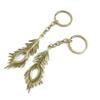 10 Pieces Fashion Jewelry Keyring Keychain Door Car Key Tag Ring Chain Supplier Supply Wholesale Bulk Lots H6OM5 Peacock Feathers view 1
