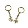 20 Pieces Fashion Jewelry Keyring Keychain Door Car Key Tag Ring Chain Supplier Supply Wholesale Bulk Lots L1GE7 Lucky Clover Leaf view 1