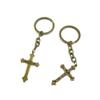 20 Pieces Fashion Jewelry Keyring Keychain Door Car Key Tag Ring Chain Supplier Supply Wholesale Bulk Lots Y3RH3 Jerusalem Latin Cross view 1