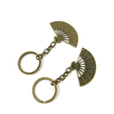 10 Pieces Fashion Jewelry Keyring Keychain Door Car Key Tag Ring Chain Supplier Supply Wholesale Bulk Lots S9HV5 Folding Fan