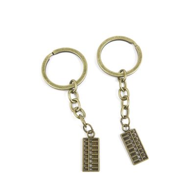 4044 Charms 40 Pieces Fashion Jewelry Keyring Keychain Door Car Key Tag Ring Chain Supplier Supply Wholesale Bulk Lots V4QA6 Chinese Abacus