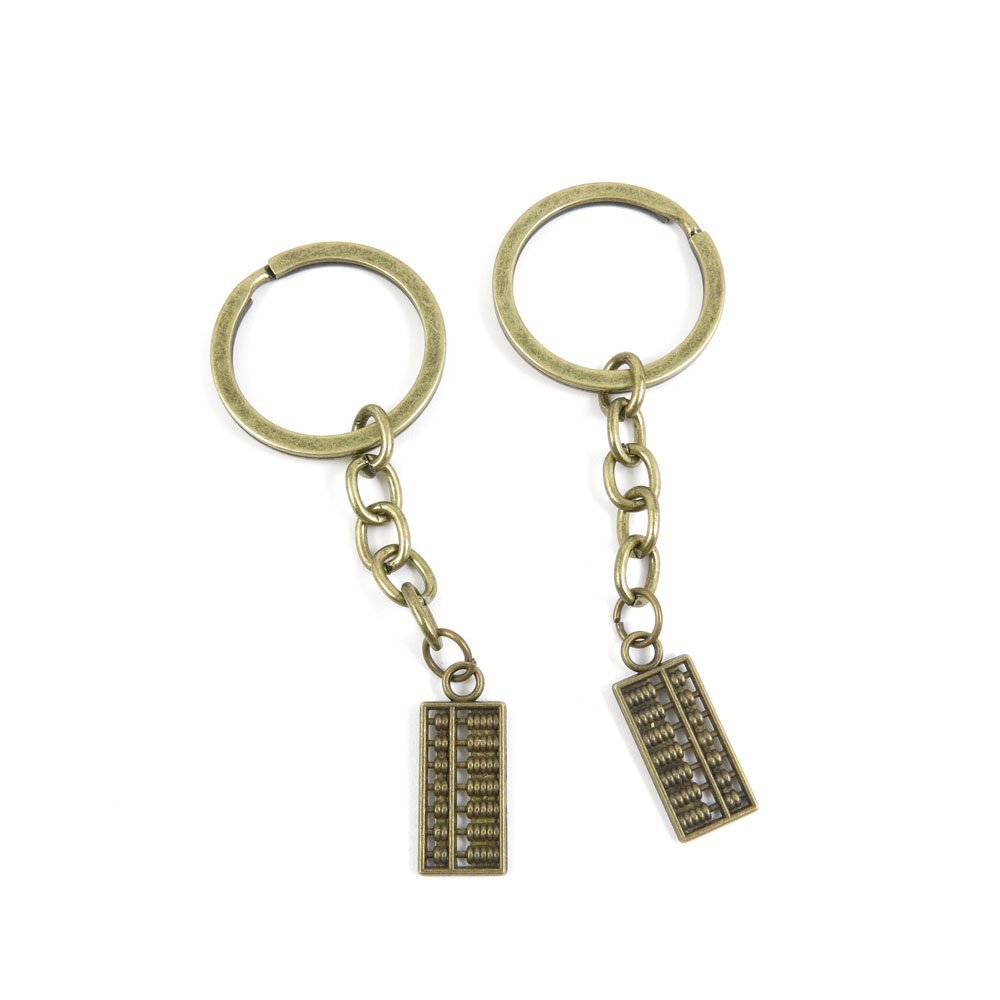 4044 Charms 40 Pieces Fashion Jewelry Keyring Keychain Door Car Key Tag Ring Chain Supplier Supply Wholesale Bulk Lots V4QA6 Chinese Abacus