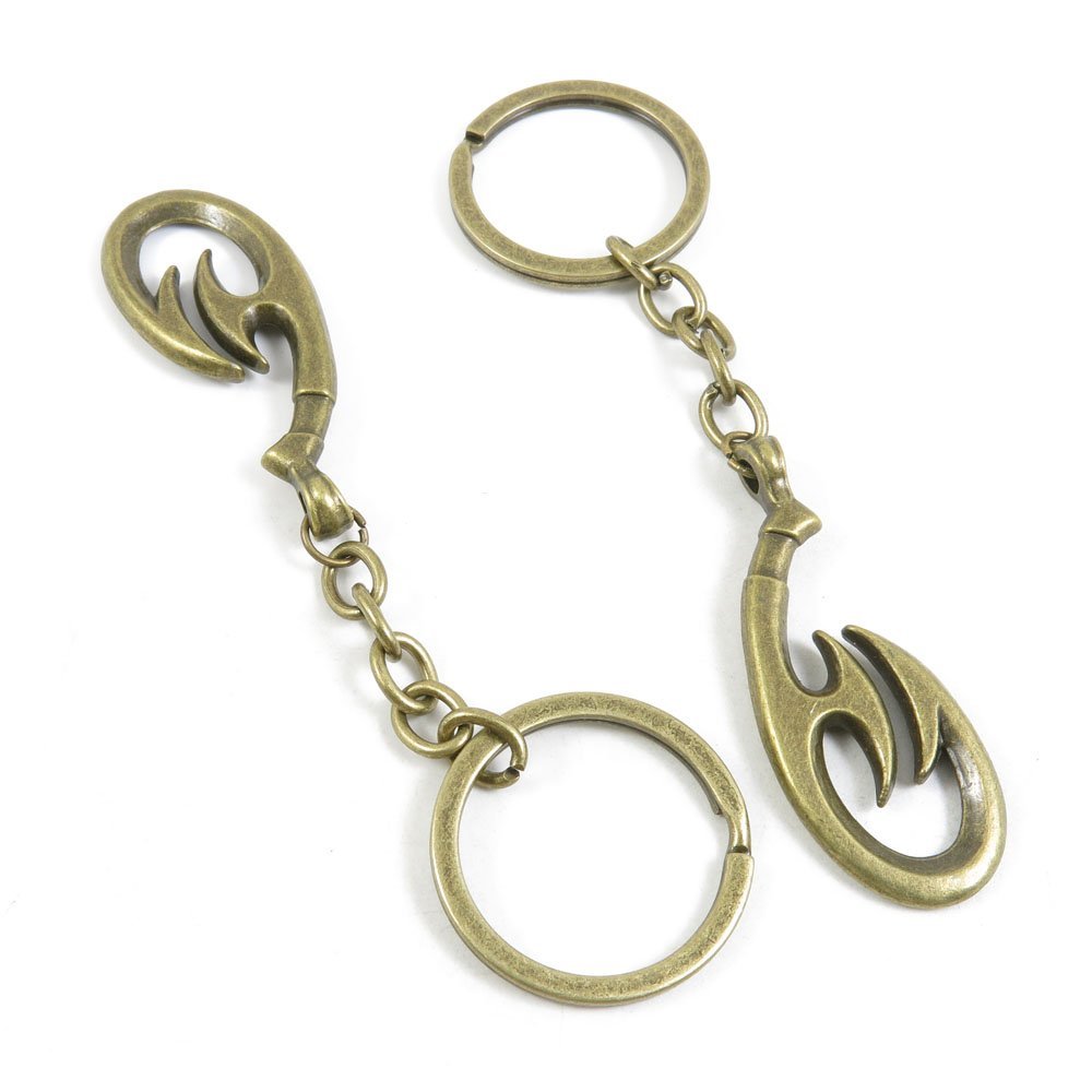 20 Pieces Fashion Jewelry Keyring Keychain Door Car Key Tag Ring Chain Supplier Supply Wholesale Bulk Lots P8QH4 Hope Hooks
