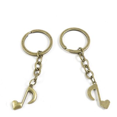 50 Pieces Fashion Jewelry Keyring Keychain Door Car Key Tag Ring Chain Supplier Supply Wholesale Bulk Lots R1AZ9 Music Musical Note