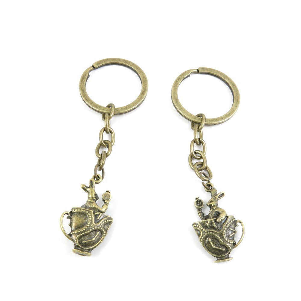 10 Pieces Fashion Jewelry Keyring Keychain Door Car Key Tag Ring Chain Supplier Supply Wholesale Bulk Lots N8FI6 Rabbit Prince