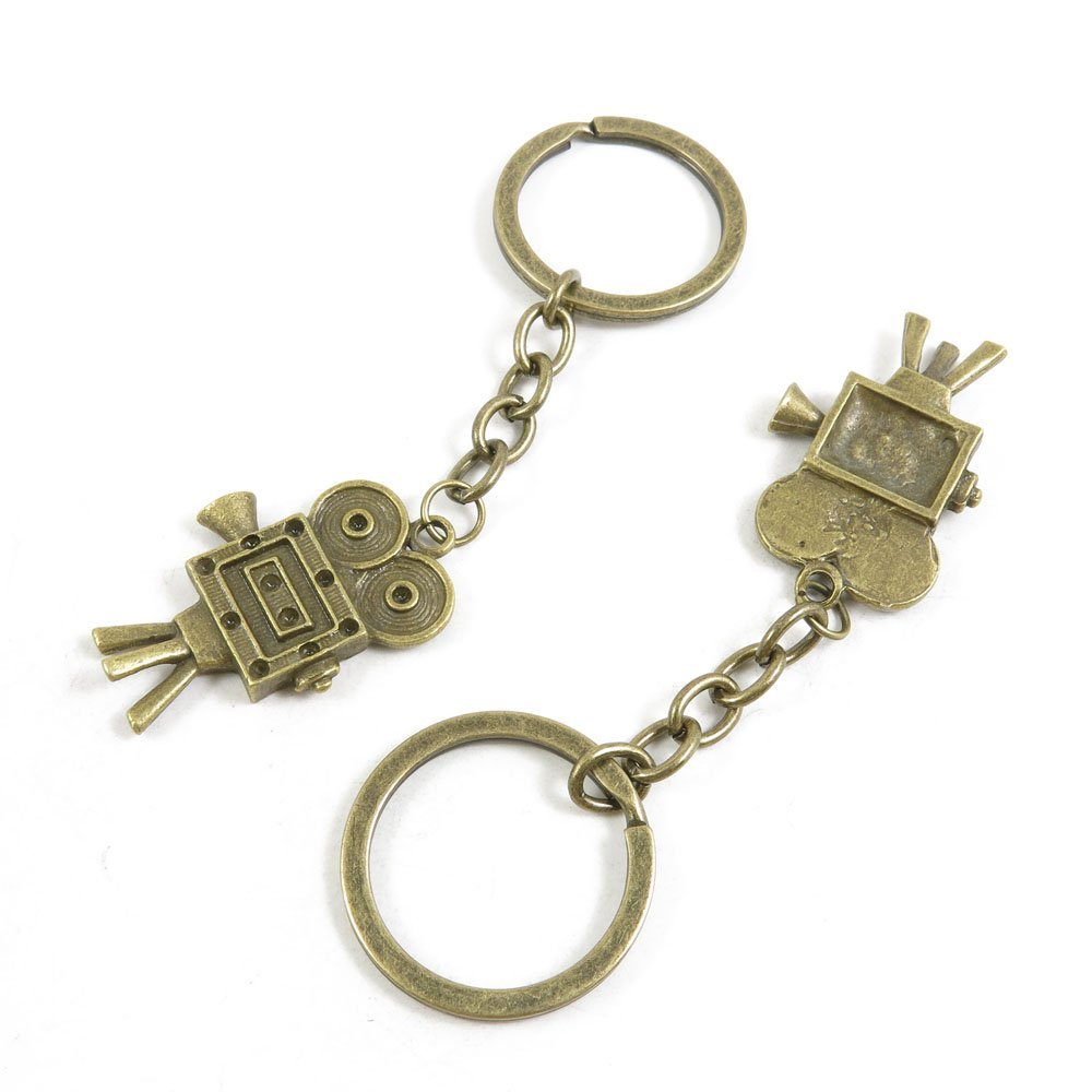 10 Pieces Fashion Jewelry Keyring Keychain Door Car Key Tag Ring Chain Supplier Supply Wholesale Bulk Lots T2UQ6 Vintage Projector