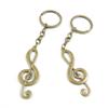 10 Pieces Fashion Jewelry Keyring Keychain Door Car Key Tag Ring Chain Supplier Supply Wholesale Bulk Lots H8BU7 Music Musical Note view 1