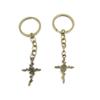 20 Pieces Fashion Jewelry Keyring Keychain Door Car Key Tag Ring Chain Supplier Supply Wholesale Bulk Lots O8GC9 Rose Latin Cross view 1