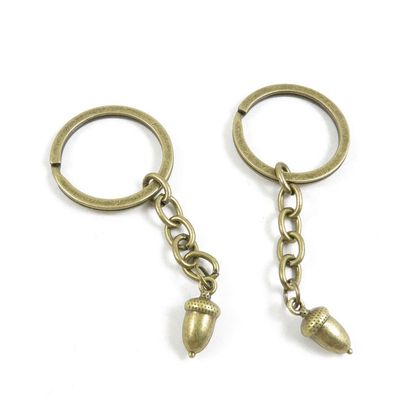 20 Pieces Fashion Jewelry Keyring Keychain Door Car Key Tag Ring Chain Supplier Supply Wholesale Bulk Lots O1DD6 Nuts Acorn Fruit
