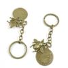 10 Pieces Fashion Jewelry Keyring Keychain Door Car Key Tag Ring Chain Supplier Supply Wholesale Bulk Lots X1TV9 Bees Clock view 1