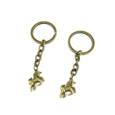 30 Pieces Fashion Jewelry Keyring Keychain Door Car Key Tag Ring Chain Supplier Supply Wholesale Bulk Lots K3SF8 Unicorn