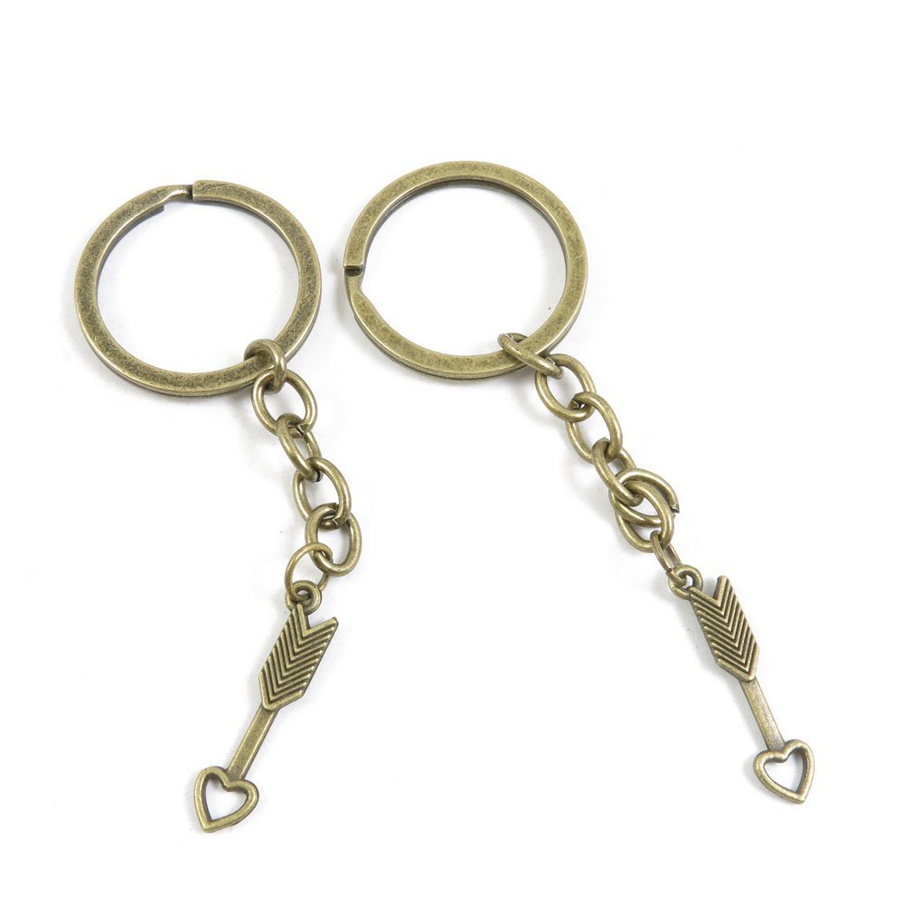 25 Pieces Fashion Jewelry Keyring Keychain Door Car Key Tag Ring Chain Supplier Supply Wholesale Bulk Lots W8DQ3 Arrows of Love