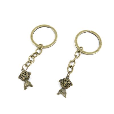 10 Pieces Fashion Jewelry Keyring Keychain Door Car Key Tag Ring Chain Supplier Supply Wholesale Bulk Lots R1UQ8 Goldfish