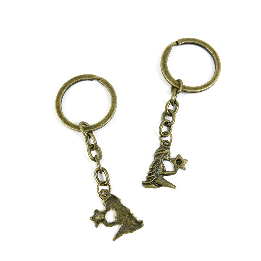 20 Pieces Fashion Jewelry Keyring Keychain Door Car Key Tag Ring Chain Supplier Supply Wholesale Bulk Lots O6OY3 Virgo