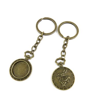 10 Pieces Fashion Jewelry Keyring Keychain Door Car Key Tag Ring Chain Supplier Supply Wholesale Bulk Lots R2UH4 Rabbit Cabochon Frame Blanks