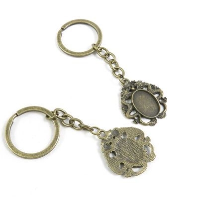 30 Pieces Fashion Jewelry Keyring Keychain Door Car Key Tag Ring Chain Supplier Supply Wholesale Bulk Lots U1JG4 Dragon Cabochon Base Blank 18x13mm