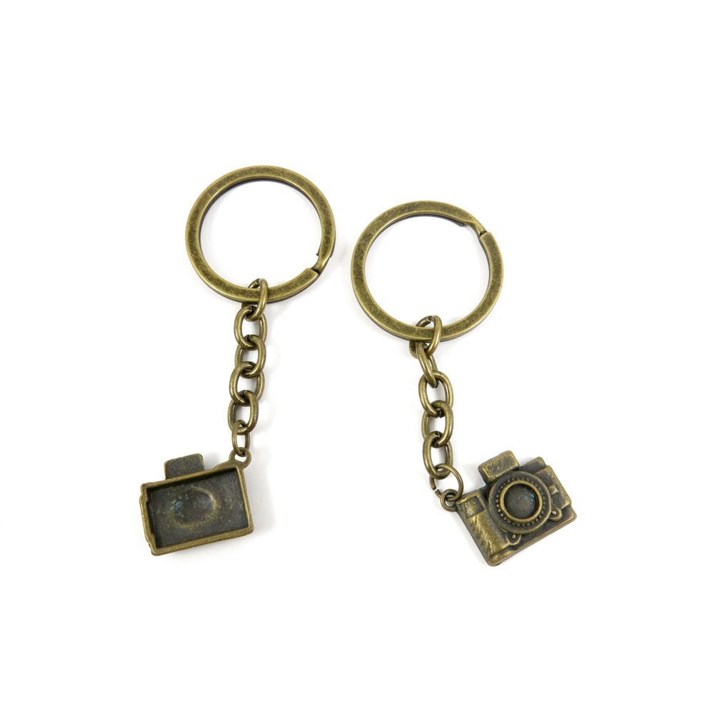 20 Pieces Fashion Jewelry Keyring Keychain Door Car Key Tag Ring Chain Supplier Supply Wholesale Bulk Lots B1QB0 Camera