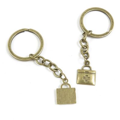 20 Pieces Fashion Jewelry Keyring Keychain Door Car Key Tag Ring Chain Supplier Supply Wholesale Bulk Lots I4XO0 Medicine Box Storage