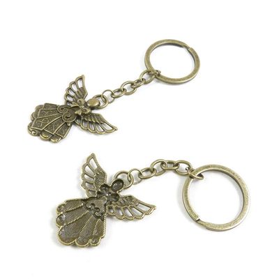 10 Pieces Fashion Jewelry Keyring Keychain Door Car Key Tag Ring Chain Supplier Supply Wholesale Bulk Lots W7AC4 Fairy Angel