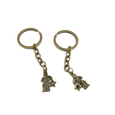 20 Pieces Fashion Jewelry Keyring Keychain Door Car Key Tag Ring Chain Supplier Supply Wholesale Bulk Lots D8CZ0 Aquarius