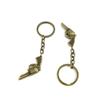 20 Pieces Fashion Jewelry Keyring Keychain Door Car Key Tag Ring Chain Supplier Supply Wholesale Bulk Lots M3GP1 Revolver Gun view 1