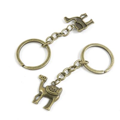 30 Pieces Fashion Jewelry Keyring Keychain Door Car Key Tag Ring Chain Supplier Supply Wholesale Bulk Lots Z7II2 Camel