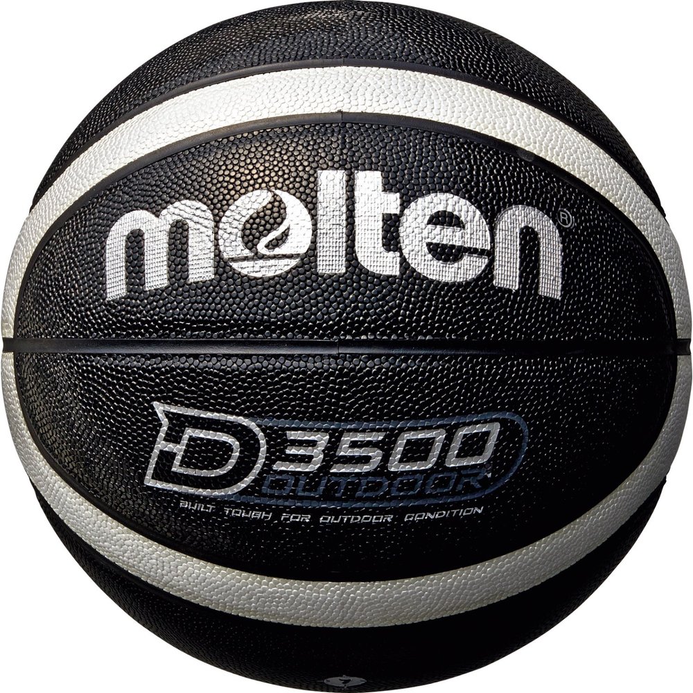 Molten Unisex's BD3500-KS Gr. Basketball, Black/Silver/Shiny Optic, Size 7
