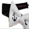 EmilyRose Couture Men's Special Prints Bow Ties (Group 2 of 2) (Adult-12 year olds or older, Blue Anchors) view 2