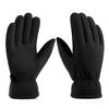 OZERO Winter Gloves for Men Women: -20F Deerskin Waterproof Windproof Leather Polar Fleece Cotton Warm Thermal Insulated Womens Mens Gloves Winter Work Running in Cold Weather-L Denim Black view 1