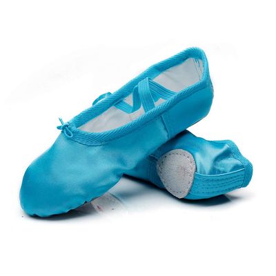 MSMAX Ballet Shoes for Toddler/Little Kid/Big Kid Blue Party Dress Shoes 13 M US Little Kid