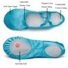 MSMAX Ballet Shoes for Toddler/Little Kid/Big Kid Blue Party Dress Shoes 3 M US Little Kid view 3