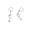 20 Pieces Fashion Jewelry Keyring Keychain Door Car Key Tag Ring Chain Supplier Supply Wholesale Bulk Lots A2TM7 Heart Skeleton Key view 1