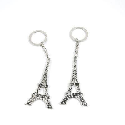10 Pieces Fashion Jewelry Keyring Keychain Door Car Key Tag Ring Chain Supplier Supply Wholesale Bulk Lots L4EQ4 Paris Eiffel Tower