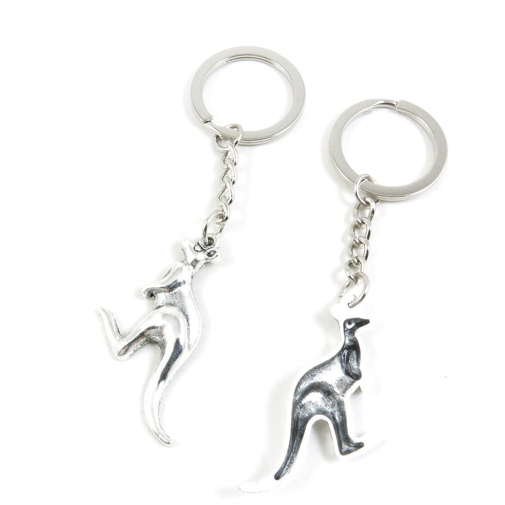 20 Pieces Fashion Jewelry Keyring Keychain Door Car Key Tag Ring Chain Supplier Supply Wholesale Bulk Lots S9YB4 Kangaroo