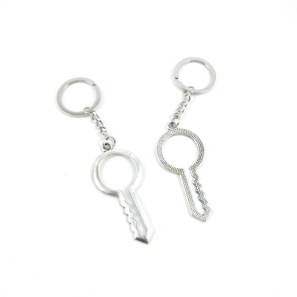10 Pieces Fashion Jewelry Keyring Keychain Door Car Key Tag Ring Chain Supplier Supply Wholesale Bulk Lots M7WM1 Fake Skeleton Key