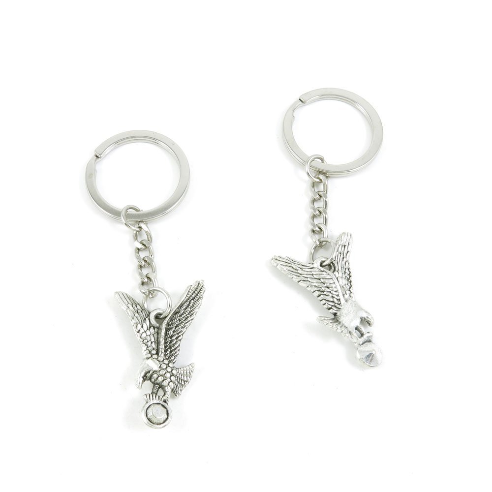 10 Pieces Fashion Jewelry Keyring Keychain Door Car Key Tag Ring Chain Supplier Supply Wholesale Bulk Lots W2NH5 Eagle